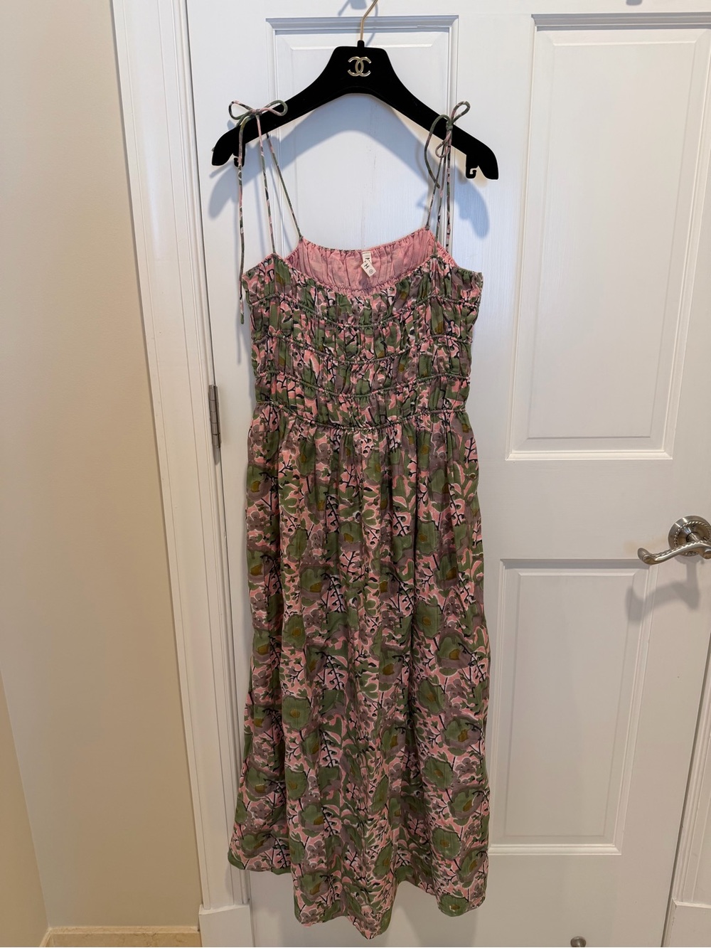 Mirth Puglia Dress in Lavender Bloom Floral Smocked Casual Maxi Dress